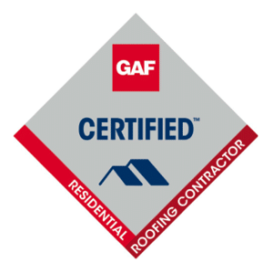 GAF Certified Residential Roofing Contractor logo for New Roof Plus.