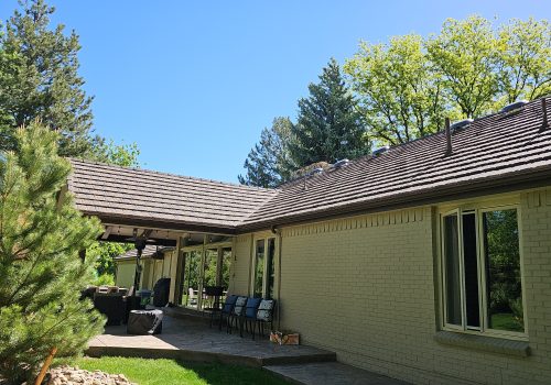 Partial Stone Coated Steel Roof Replacement in Littleton CO