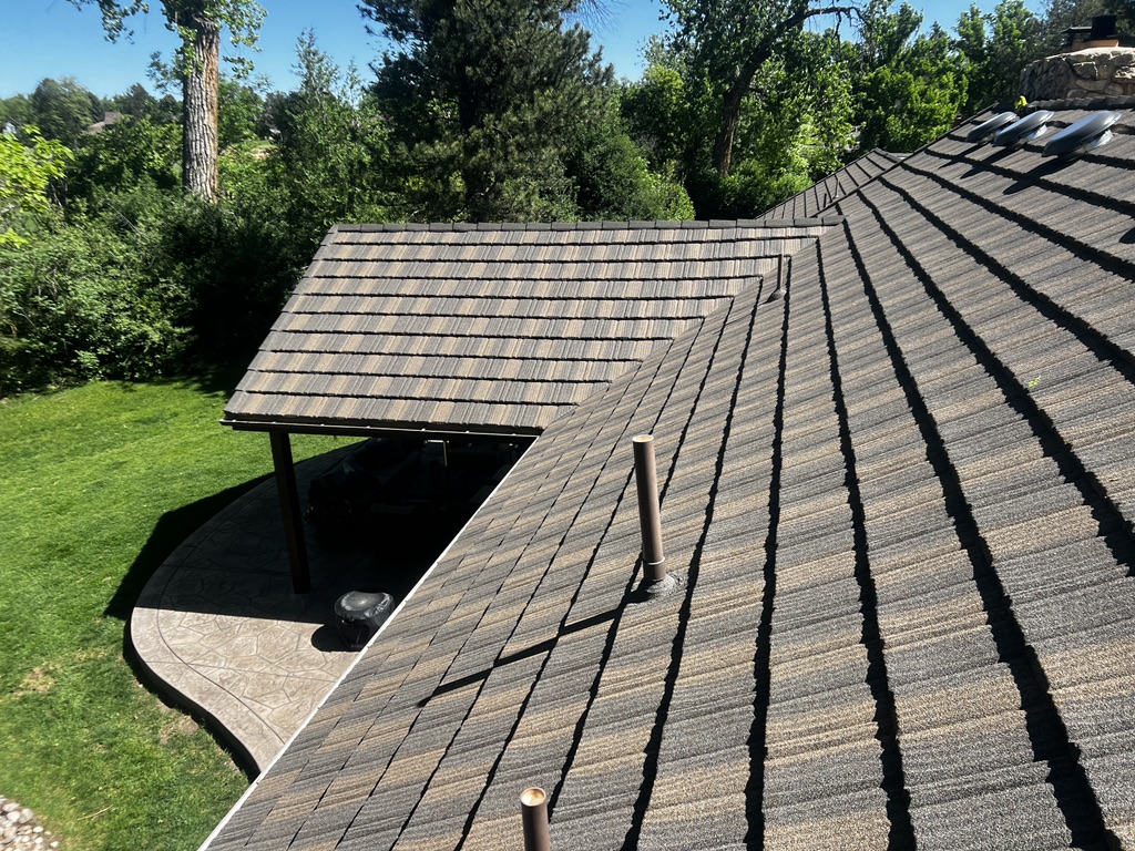 Partial Stone Coated Steel Roof Replacement in Littleton CO